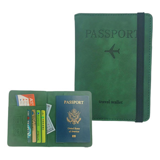 Funda Para Pasaporte: Piel Sintética Multifunción, Gris Funda Para Pasaporte: Piel Sintética Multifunción, Gris