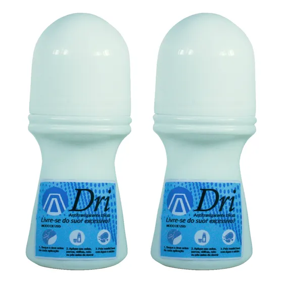 Kit 2 Desodorante Dri Resolva A Hiperidrose Sudorese 50ml