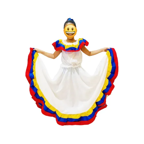 Traje Típico Venezuela Tricolor Niñas 