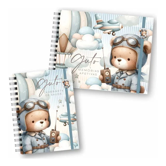 Caderneta De Vacinação Livro Do Bebê Personalizado Nome Kit