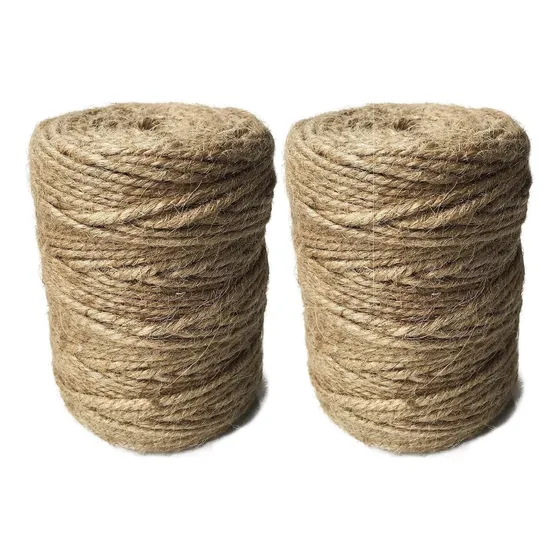 Dos Trozos De Cuerda De Yute Natural.
