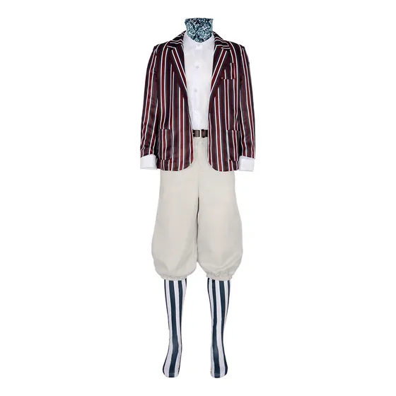 Oompa-loompa Wonka Disfraz Traje A Rayas
