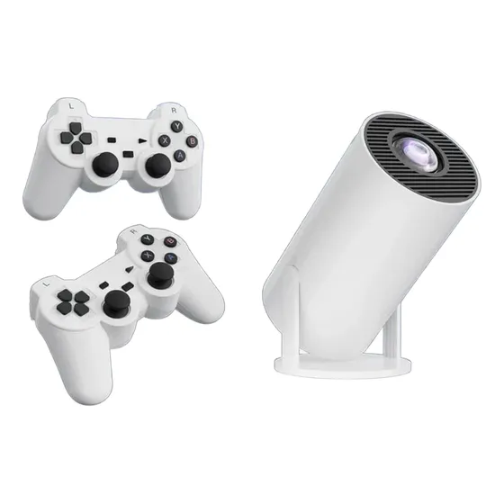 Proyector Hy300 Max + Controles Gamer /wiffi/usb/hdmi/4k/3d