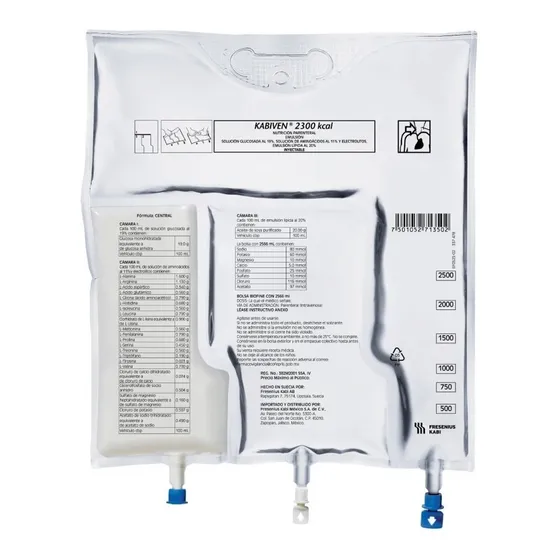 Kabiven Central 2300 Kcal. 2566 Ml. C/3 Pz Fresenius