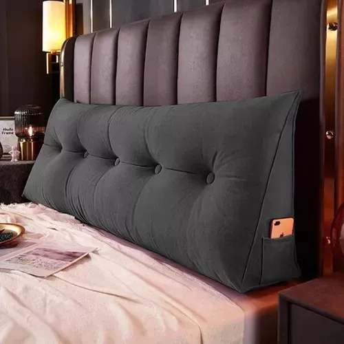 Almofada Cabeceira Ana Cama Queen 160cm Encosto Suede