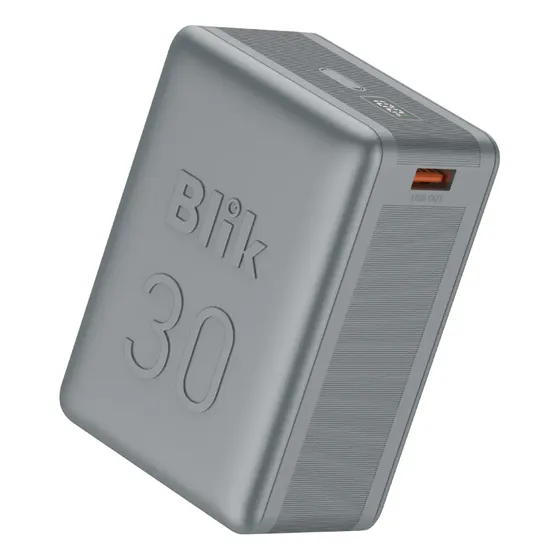 Batería Externa Powerbank Blik Power30 30000mah 22.5w Gris