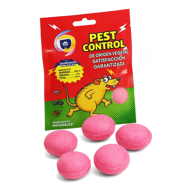 Ahuyenta Rata Cebo Control Repele Plaga Pastilla Roedores