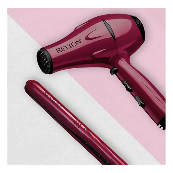 Set Estilizador Control De Frizz Alisador Y Secador Revlon