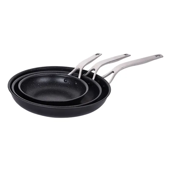Juego Set Sartenes Antihaderente 3 Piezas Roccia