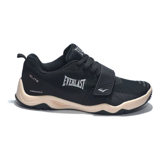 Zapatillas Everlast Modelo Damas Training Elite Color Negro