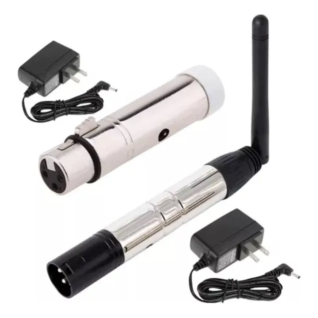 Antena Dmx Wireless 2,4ghz Transmissor E Receptor Dj