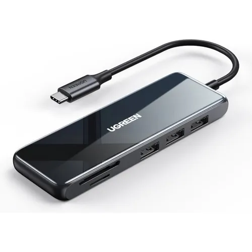Usb C Hub 6 En 1 Ugreen Hdmi 4k+sd/tf+3 Puertos Usb 3.0
