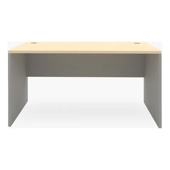 Mesa Oficina Escritorio Melamina 150x70 Form Color Natura/Gris