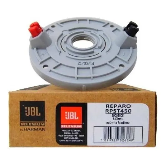 Reparo Super Tweeter Jbl Selenium St450 Trio 300w Rms 8 Ohms Cor Prata