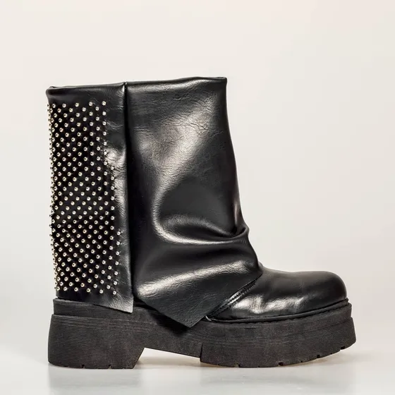 Botas Mujer Caña Media Urbanas Eco Cuero
