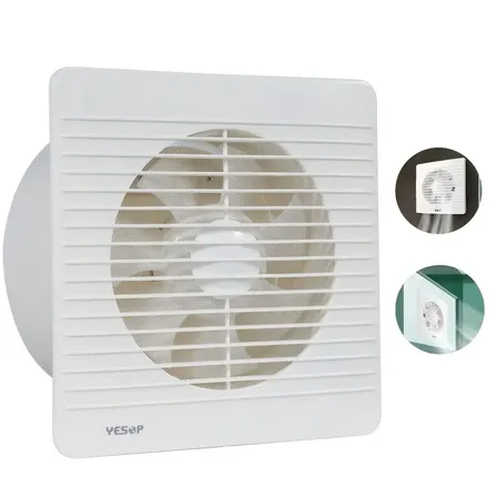 Exaustor Banheiro Silencioso Para Residencial Ventilador 100mm Branco Yesop