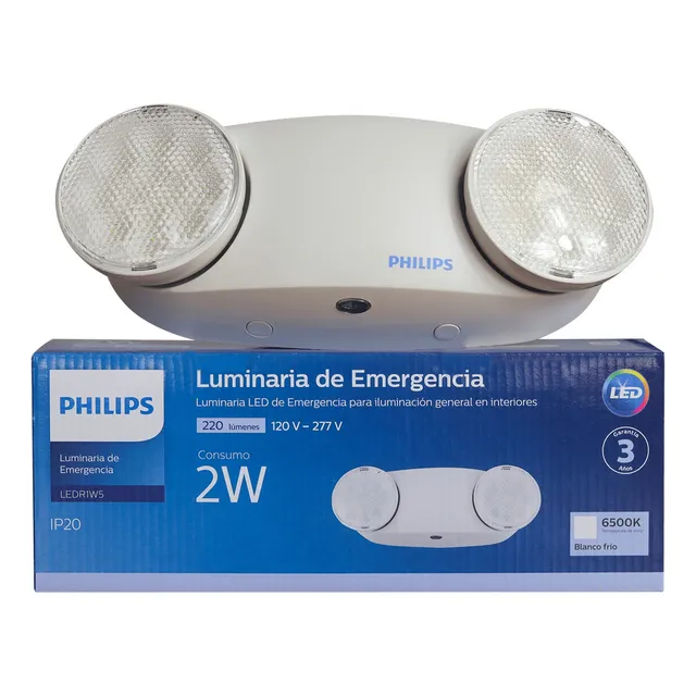 Pack X4 Lampara Luz De Emergencia Led 2w 120-277v Philips