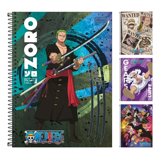 Caderno One Piece 10 Materias Universitario 160 Fls Tilibra