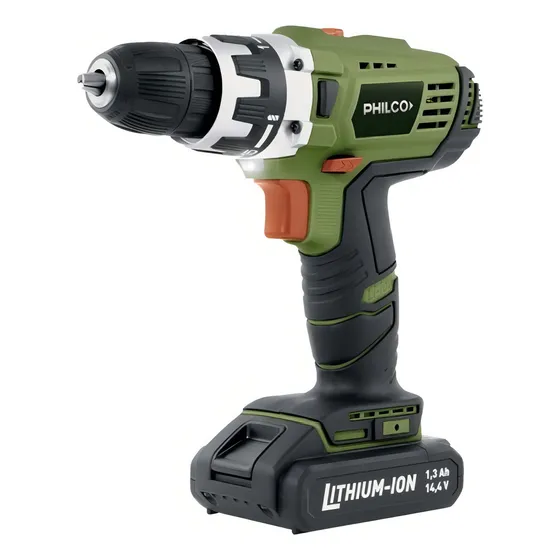 Taladro Inalámbrico 10mm Philco TI1401 con Maletín Color Verde Frecuencia 50Hz 60Hz
