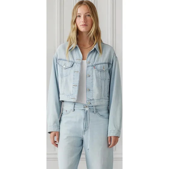 Casaca Mujer Shrunken 90s Trucker Celeste Levis A9155-0010