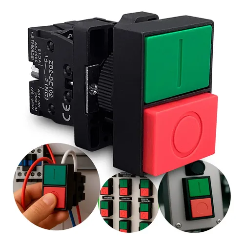 Botão Plástico Girar P/destravar 22mm Vm Xb7es542p Schneider