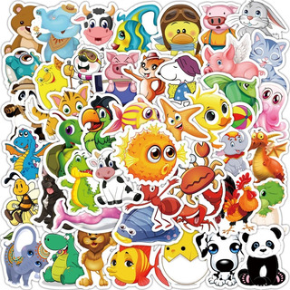 Animales Para Niños Stickers 50 Calcomanias Pvc Vs Agua Animales Para Niños Stickers 50 Calcomanias Pvc Vs Agua