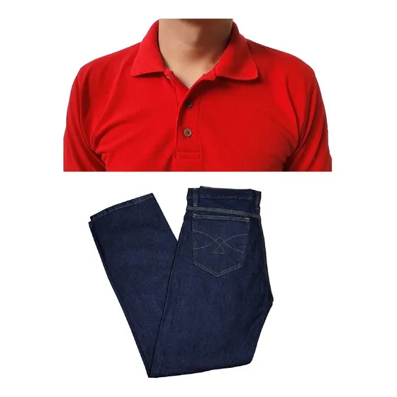 Conjunto Pantalon Y Camisa Tipo Polo Hombre Dotacion Trabajo