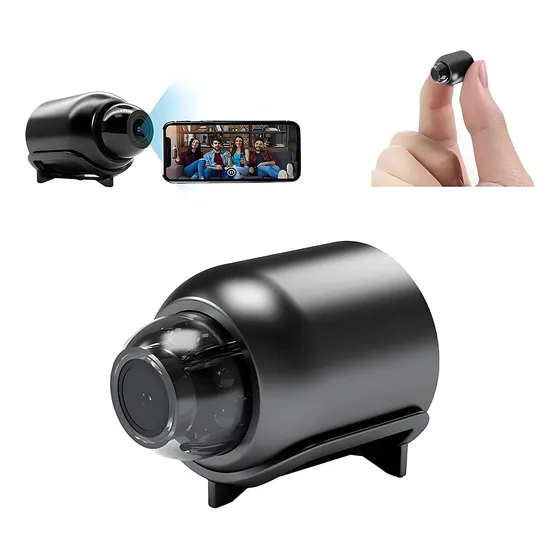 Mini Cámara Espía WiFi 1080P HD, Cámara de Vigilancia Oculta con Gran Angular 120°, Visión Nocturna, Detección de Movimiento, Audio Bidireccional, para Control Remoto APP para Casa/Oficina