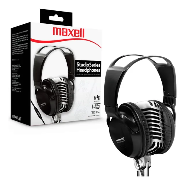 Audífono St-2000 Maxell Studio Series Ajustable 3.5 Mm