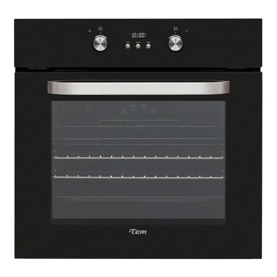 Horno empotrable eléctrico Tem T0YHOE8DB2204 65L negro 220V