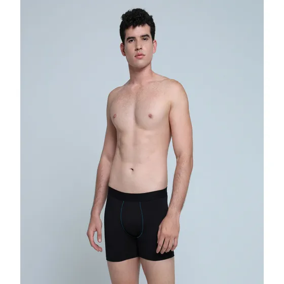 Boxer Para Hombre Marca Ostu Filete En Color Negro #60000413