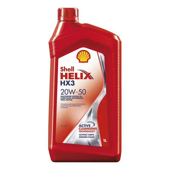 Aceite De Motor Shell Helix Hx3 20w50 Slcf  1 Litro