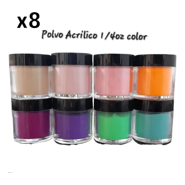 Polvo Acrilico 1/4oz Sistema Uñas Acrílicas, Resina Manicure