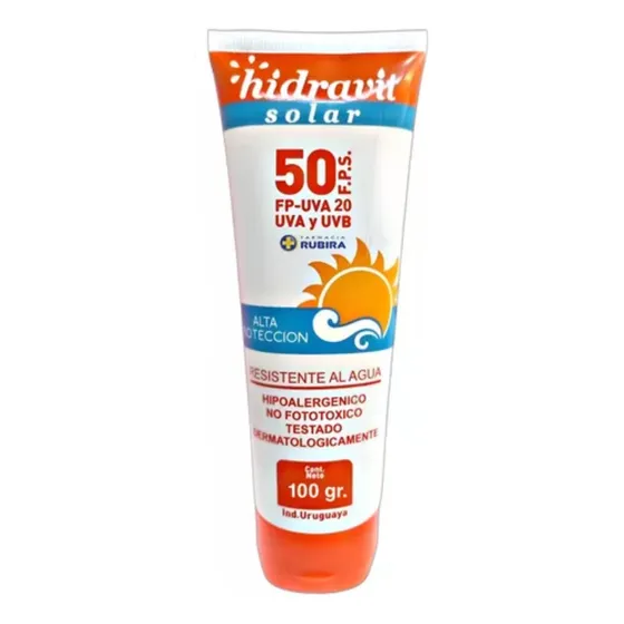 Protector Solar Fps 50 100 Grs Hidravit Alta Proteccion