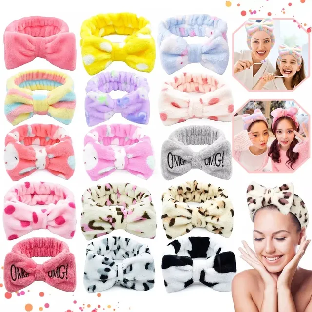Vinchas X12 Maquillaje Lunares Moño Estetica Limpieza Facial