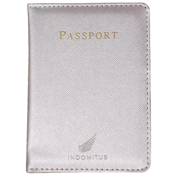 Billetera Portapasaporte Security En Lona Rfid Hombre Mujer Color Plateado
