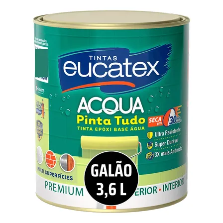 Epóxi Tinta Base Água Azulejo Banheiro Madeira Cozinha 3,6 L Branco Semibrilhante Acrilico Madeira