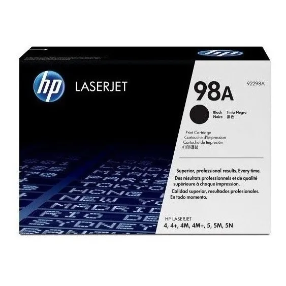 Doble Recarga Toner Hp 98a 92298a Hp Ex 98 4 4+  4m+ 5