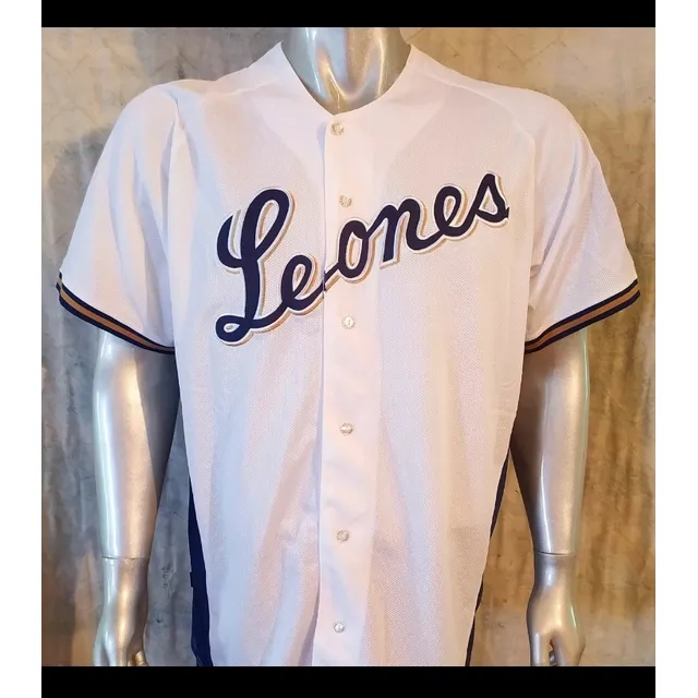 Camisa Blanca De Caballero, Talla L, Leones Del Caracas