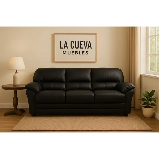 Sillon 3 Cuerpos Cuero Natural - Premium - Sofa - Lcm
