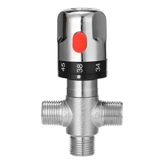 Válvula Mezcladora Termostática Ajustable Para Calentador De