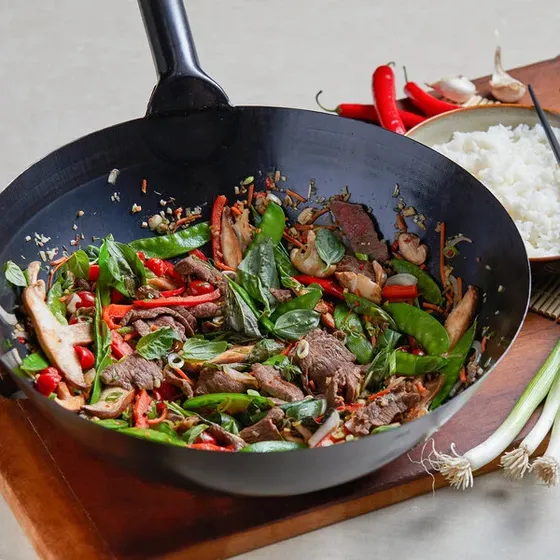 Sarten Wok Mandarín De 16 Pulgadas Marca Town