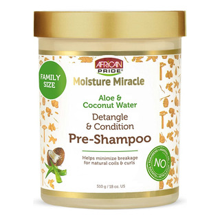 African Pride Moisture Miracle Prechampú Agua De Coco Y Aloe African Pride Moisture Miracle Prechampú Agua De Coco Y Aloe