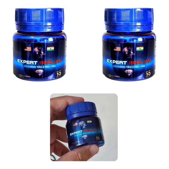 2 Potes De Colágeno Tipo 2 Pro + Pea Expert Berlian