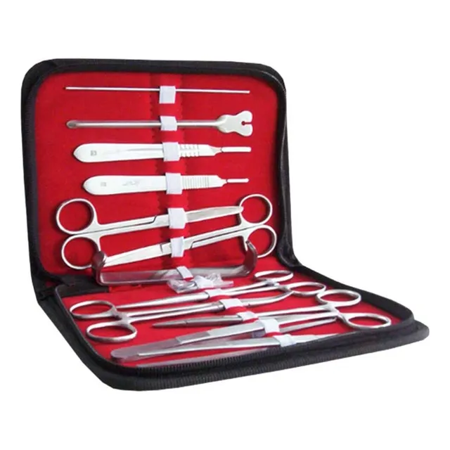 Kit Equipo De Sutura Disección 9 Piezas