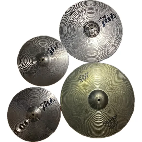 Paiste Pst5 Hihat 14 + Crash/ride 18 + Sabian Sbr Ride 20