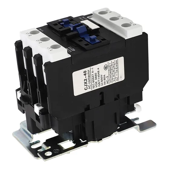 Contactor De Motor Ac Din, Montaje En Riel, 3 Polos, Bajo Vo