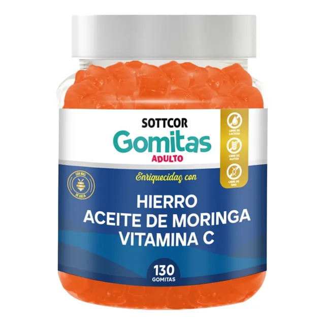 Hierro Para Adultos Gomitas Sottcor 100g Chicle