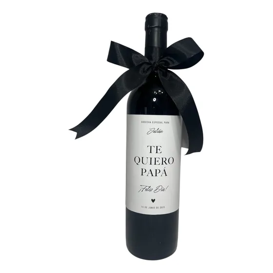 Vino Etiqueta Papá Regalo Personalizado Día Del Padre