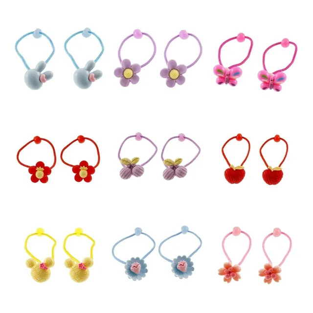 20 Elásticos De Cabelo Infantil Xuxinha Com Resina Atacado